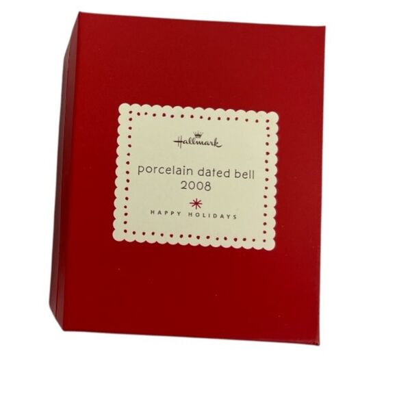 Hallmark 2008 Porcelain Bell ornament collectible holiday - Picture 2 of 5